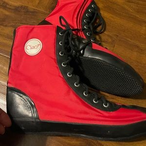Ciao Red high top shoes- size 9